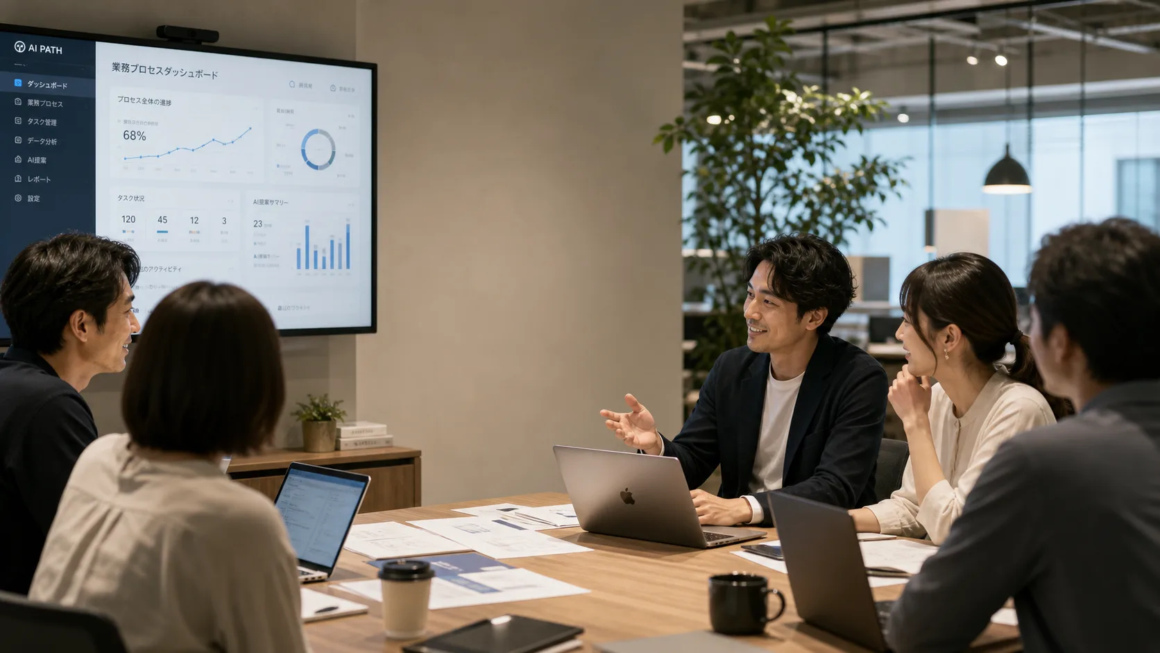 FDEが現場の担当者と対話しながらAI活用と業務システムを設計している様子