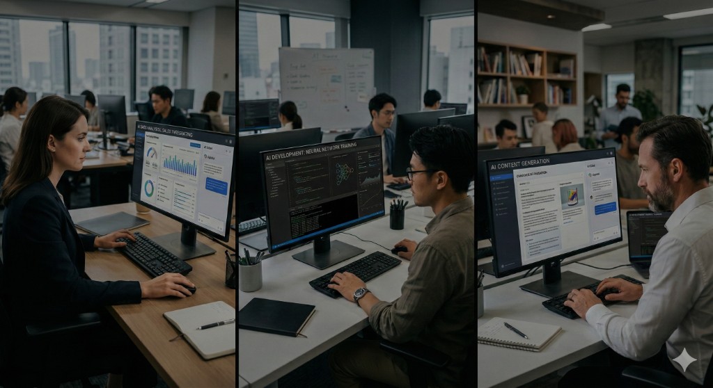AIを活用したモダンオフィス